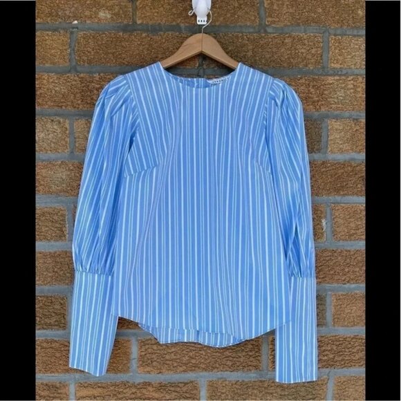 Veronica Beard Clarke Puff Sleeve Blouse NWTsize 2 - Picture 2 of 15